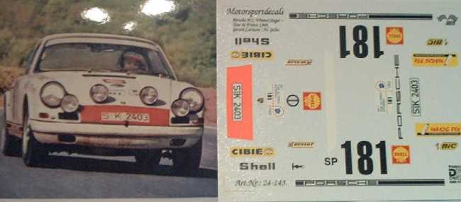 Porsche 911 Tour de France 1969 #181