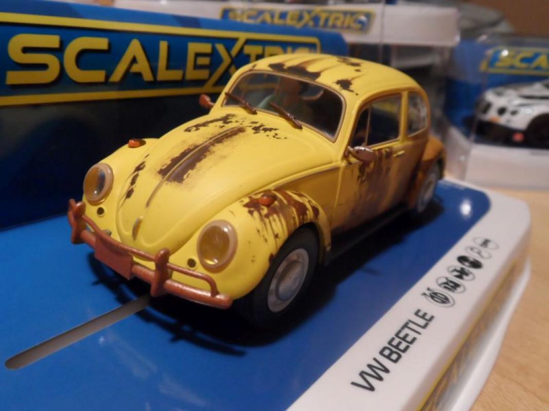 Volkswagen Beetle Rusty Yellow Scalextric 1:32