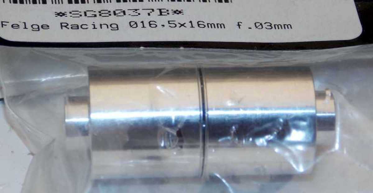 Felge Racing 16.5 x 16 mm(19,5 mm) für 3 mm-Achsen