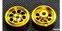 Alu-Felgen Minilite-Design15.8mm x 8.5mm gold für Achse 2,38mm STAFFS93