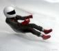 Preview: Driver, Overal gold Integralhelmet white Scale 1:24