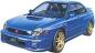 Preview: Subaru Impreza WRX STi 2001 Straßenversion mit Felgen in Gold lackiert. mehrfarbige Rückleuchten.Karosserie in Blau