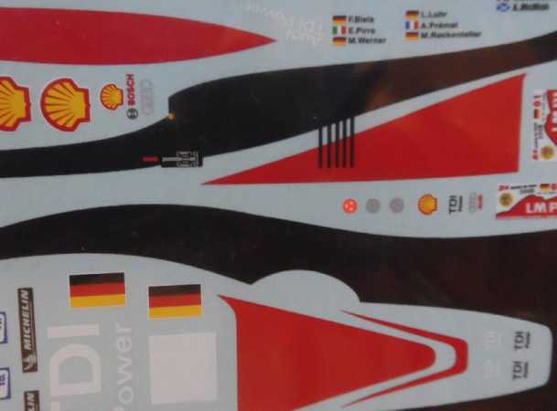 A..R10 TDI Sport Le Mans 2008  Decal 1:32