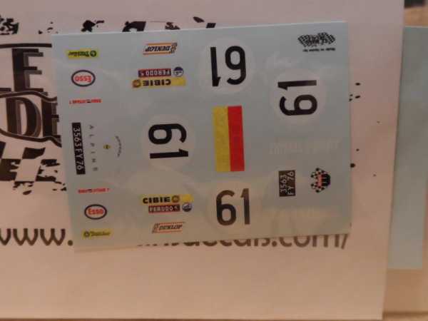 Renault Alpine #61 24h Le Mans 1968 Decal 1:32