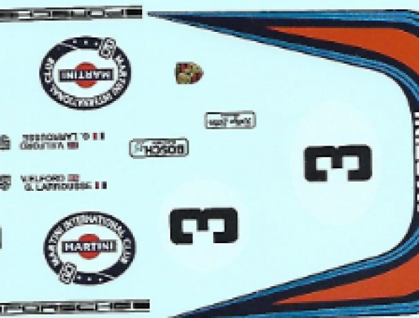 P orsche 908/3 1000Km Nürburgring 1971 Nr 3  Decal 1:32