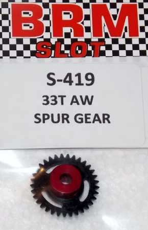 anglewinder spur gear 33t for 3mm axle BRRM 1:24