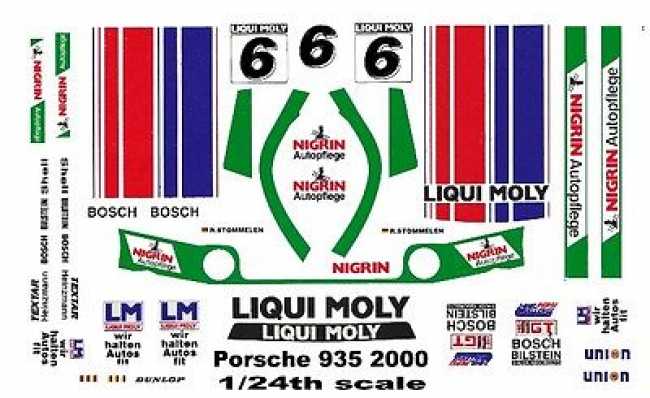 P935 L Moly #6 Decal 1:24