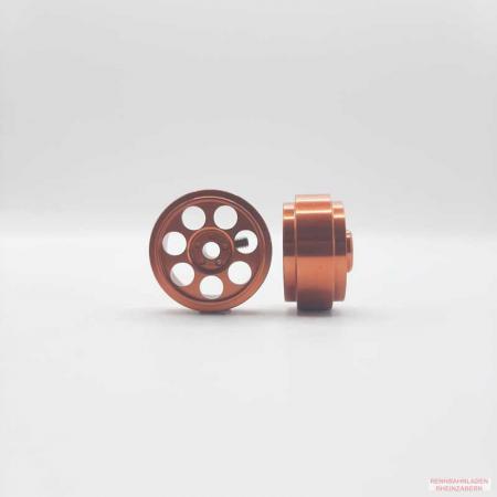 Alu-Felgen 8 Loch-Design 15.8mm x 8.5mm orange für Achse 2,38mm STAFFS157