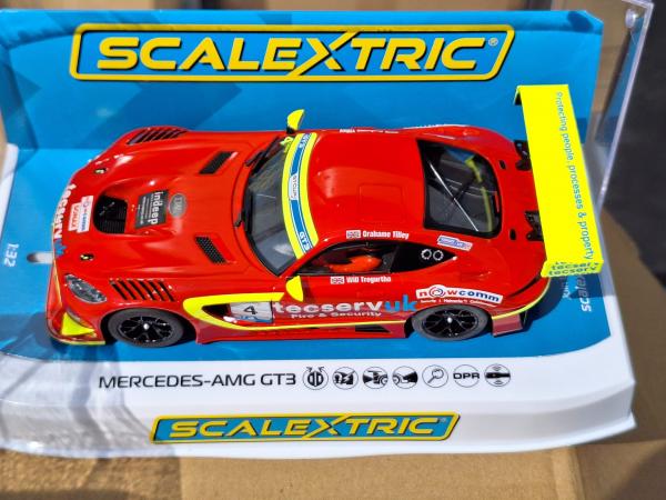 Mercedes AMG GT3 #4 Tecserve Grahame Tilley 2022 GT Cup race 3 Silverstone 1:32 Scalextric C4332 