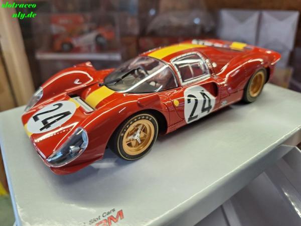 Ferrari 330P4 No. 24 Rennversion mit Metall-Chassis Slotcar 1:24 Analog  BRM202 Versandkostenfrei (nur D)