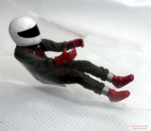 Driver, Overal gold Integralhelmet white Scale 1:24