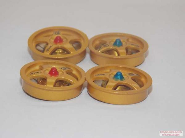 Felgeneinsätze gold f.Slotcars 1:24 BRM GTR