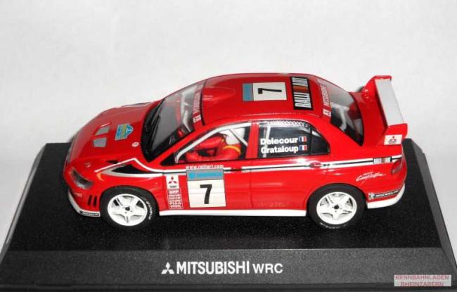 Mitsubishi Lancer EVO7 #7 Schweden Rally 2002 Delecour/Grataloup SCALEXTRIC  sehr rar!