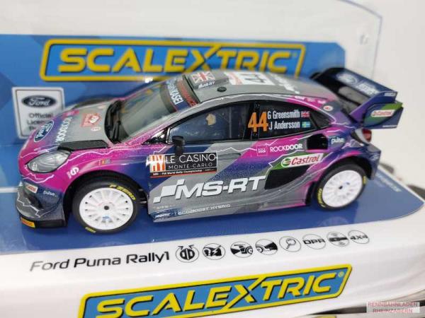 Ford Puma WRC Hybrid #44 Rally Monte Carlo 2022 Gus Greensmith Scalextric 1:32 C4449 