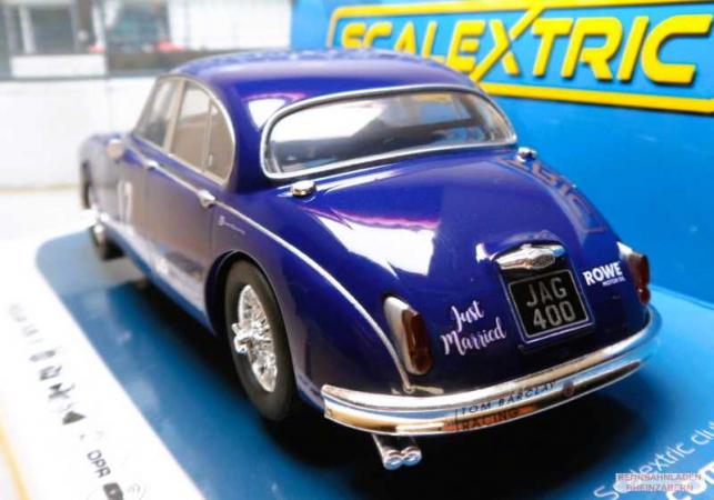 Jaguar MK2 - Grant Williams Racing Scalextric 1:32 C4596 High Detailed Body, Front / Rear Lighting, DPR (Scalextric Digital / Carrera Digital 132 vorbereitet), Magnatraction,  #1
