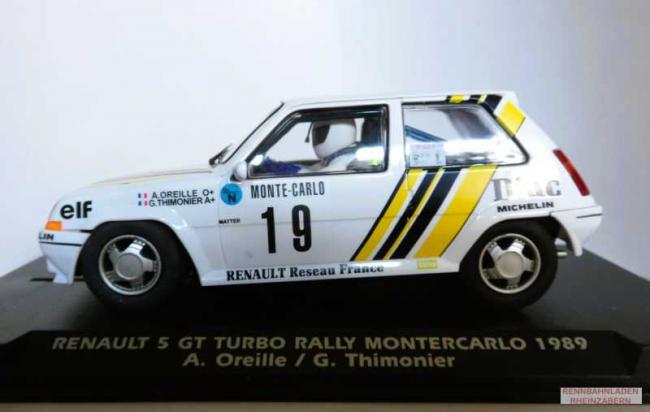 Renault 5 GT Turbo #19 Rallye Monte Carlo 1989 Oreille/Thimonier Fly 1:32 A2059