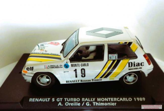 Renault 5 GT Turbo #19 Rallye Monte Carlo 1989 Oreille/Thimonier Fly 1:32 A2059