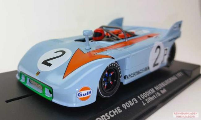 Porsche 908/3 #2  1.000KM Nürburgring 1971 J.Siffert/D.Bell FLY A2064 Slotcar 1:32 analog