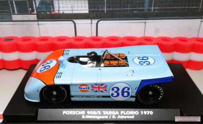 Porsche 908/3 #36 Targa Florio 1970 Waldegaard/ Attwood FLY A2501 Slotcar 1:32 analog