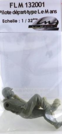 Modellfigur 1:32 Bausatz Rennfahrer 60-70er, sitzend Le Mans Miniatures 1:32