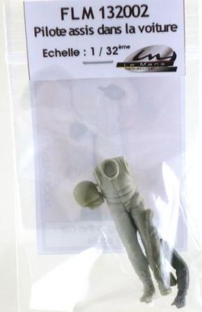 Modellfigur 1:32 Bausatz Rennfahrer 60-70er, sitzend Le Mans Miniatures 1:32