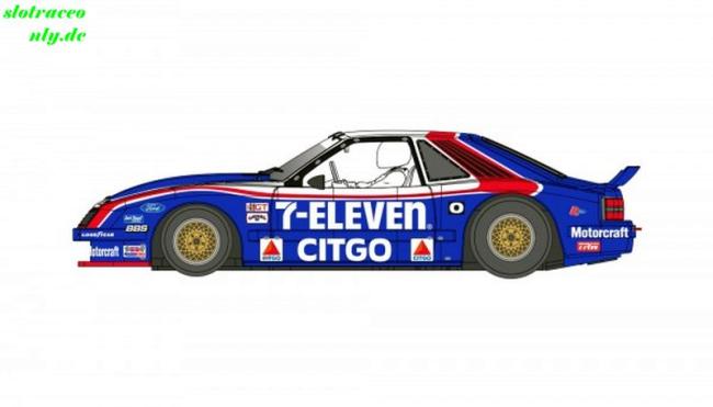 Ford Mustang #7,Sebring 1986  TRANS-AM 1986 BRUCE JENNER RevoSlot 1/32 RS0317