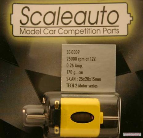 Motor Scaleauto SC-21 (20000U@12V) Long Can m.Ø2mm Welle u.Kugellager