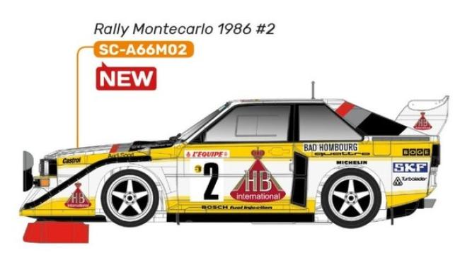 Quattro S1 E2 #2 4.Platz Rally Monte Carlo 1986 Scaleauto 1:32