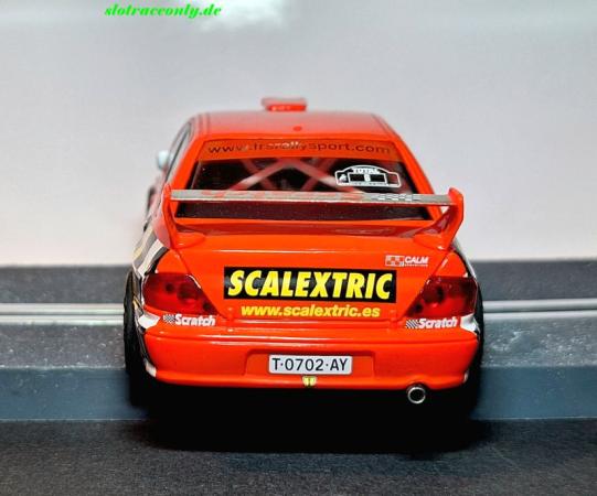 Mitsubishi Lancer EVO 7 #6 E:Fores/X.Aluju  SCALEXTRIC Decor SCX 6160  sehr rar! ohne Box