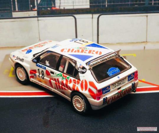 Lancia Delta Integrale #18 CHARRO Rally Costa Brava 1992 J.Puras SCX 1:32  Colección Altaya 