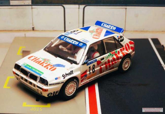 Lancia Delta Integrale #18 CHARRO Rally Costa Brava 1992 J.Puras SCX 1:32  Colección Altaya 