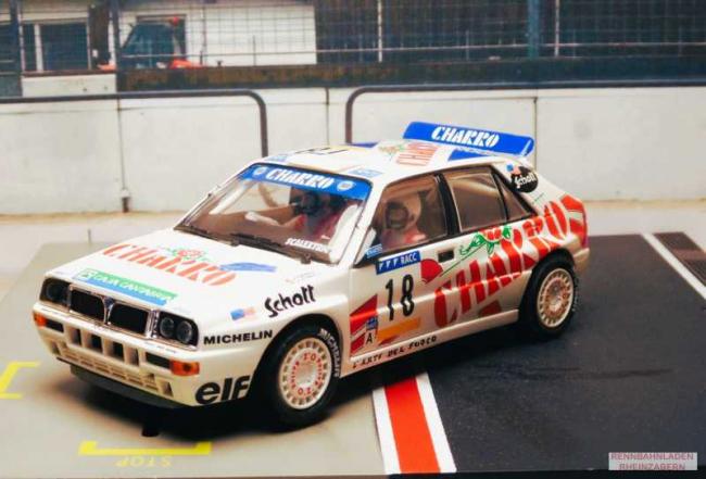 Lancia Delta Integrale #18 CHARRO Rally Costa Brava 1992 J.Puras SCX 1:32  Colección Altaya 