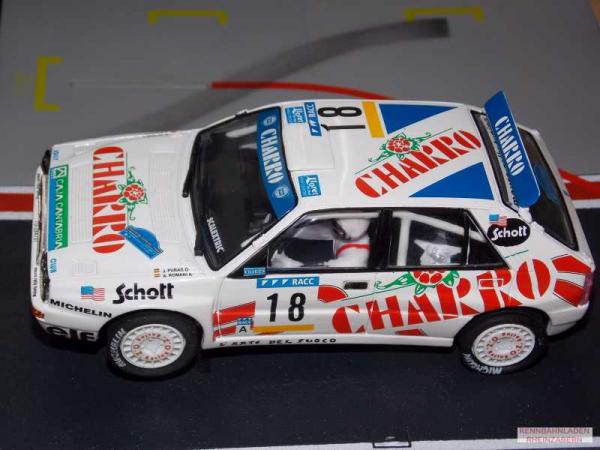 Lancia Delta Integrale #18 CHARRO Rally Costa Brava 1992 J.Puras SCX 1:32  Colección Altaya 