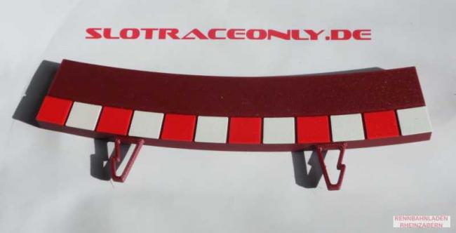 Randstreifen innen Kurve 3 rot mit Markierung 3D print 1 Stück #1