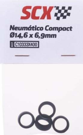 Reifen SCX Compact Ø14,6 x 6,9mm, Vollgummi