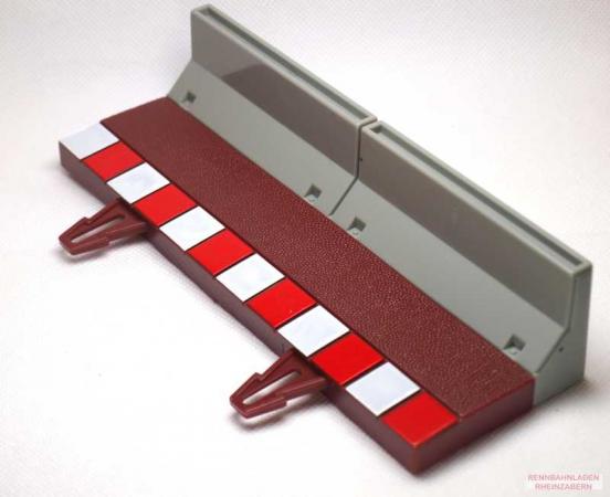 Fahrbahnverbreiterung mit Begrenzungsmauer Gerade 180mm 4 Stück Bisterpackung