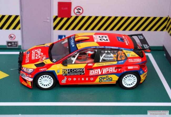 Škoda Fabia RS Rally2 #25 Rallye Automobile Monte-Carlo 2024  López Pepe / Vázquez David SCX Advance 1:32