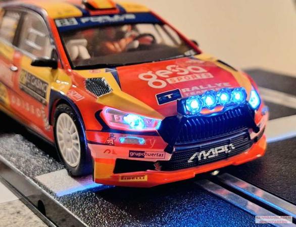 Škoda Fabia RS Rally2 #25 Rallye Automobile Monte-Carlo 2024  López Pepe / Vázquez David SCX Classic 1:32