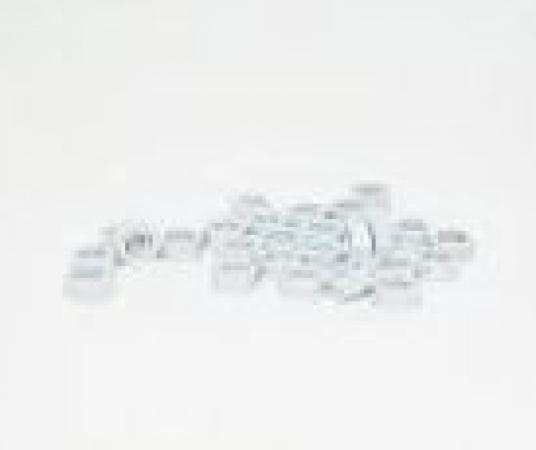 Achsdistanz POM silber für 3mm Achse  Breit 2,0 mm 10 Stück