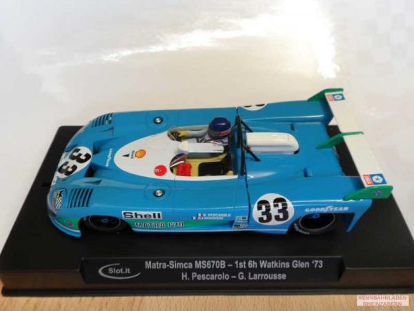 Matra Simca MS670B No. 14 12h Le Mans 1973 Wollek - Dapallier Slot.it 1:32 SICA67A