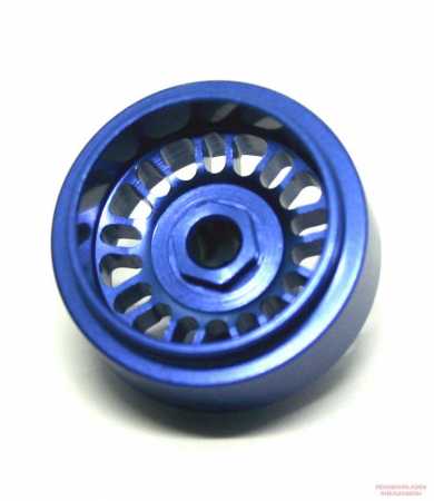 Alu-Felgen Tiefbett 9x2 (BBS) Speichen 15.8 x 10mm blau für Achse 2,38mm