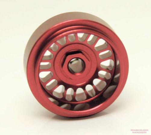 Alu-Felgen Tiefbett 9x2 (BBS) Speichen 15.8 x 10mm red  für Achse 2,38mm