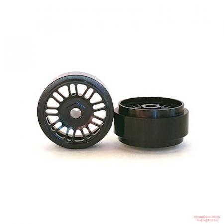 Alu-Felgen 9x2 (BBS) Speichen 16.9 x 8.5mm Black  für Achse 2,38mm (Vorderachse)