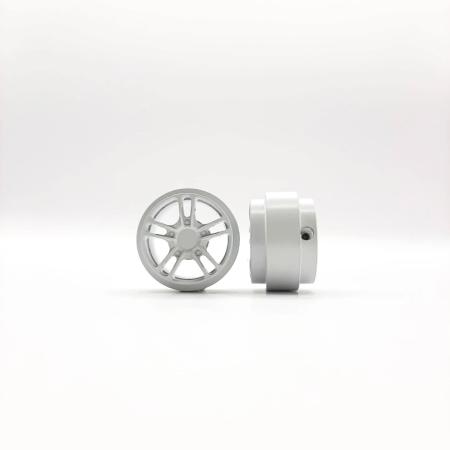 5 Doppelspeichen Design Alu Felgen Ø 15,8mm x 8,5mm weiss / white für Achse 2,38mm STAFFS357