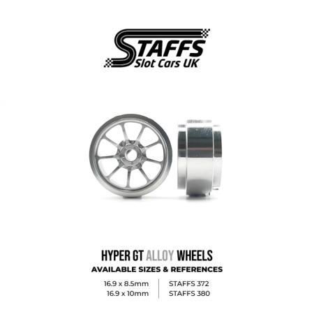 Alu-Felgen Hyper GT 16.9mm x 10mm alloy / silber für Achse 2,38mm STAFFS380