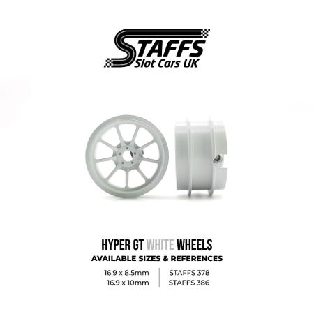 Alu-Felgen Hyper GT 16.9mm x 8.5mm white / weiss für Achse 2,38mm STAFFS378