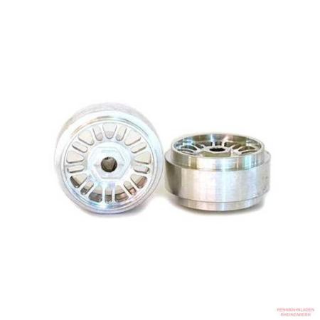 Alu-Felgen 9x2 (BBS) Speichen 16.9 x 10mm weiss  für Achse 2,38mm (Hinterachse)