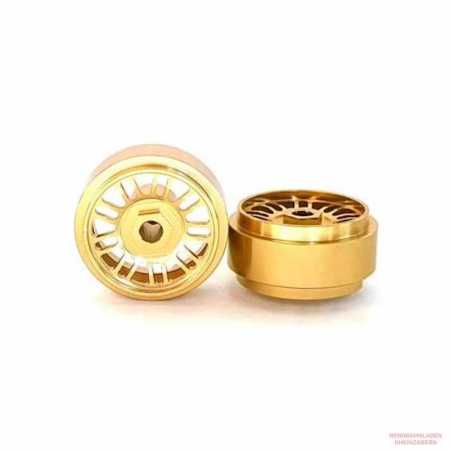 Alu-Felgen 9x2 (BBS) Speichen 16.9 x 10mm gold  für Achse 2,38mm (Hinterachse)