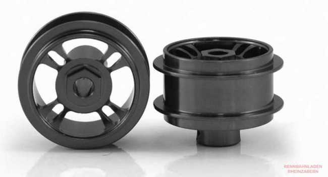 Alu-Felgen 4 Spoke 15.8 x 8.5mm grau  für Achse 2,38mm 