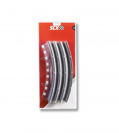 Randstreifen / Bregenzungsmuauer Standard Kurve Radius 2 (4 Stück) SCX Analog / SCX Digital WOS / SCX ADVANCE SCXU10326